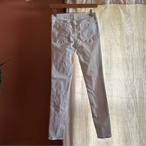 FRAME Le Skinny de Jeanne Skinny Jeans Blanc Mid Rise White Denim Size 27 - Picture 5 of 9